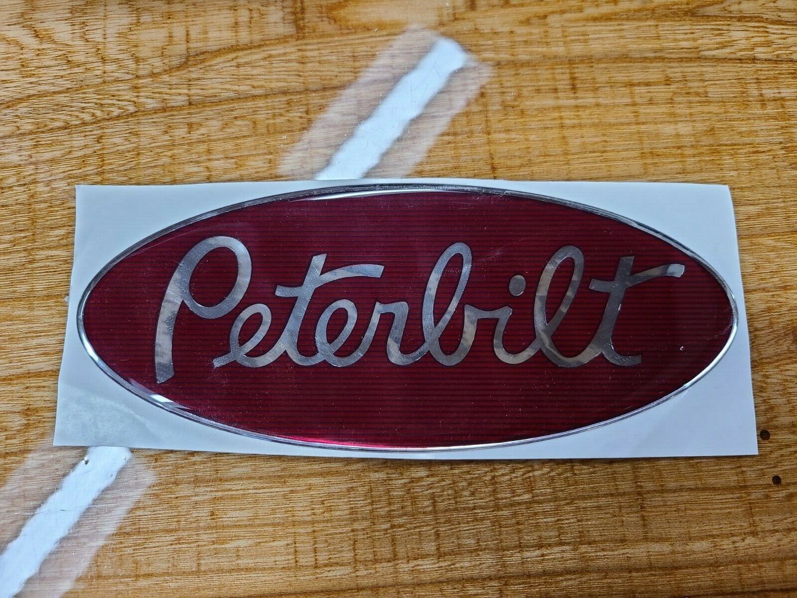 replacement peterbilt emblems genuine decals red ,green, white, black, blue new