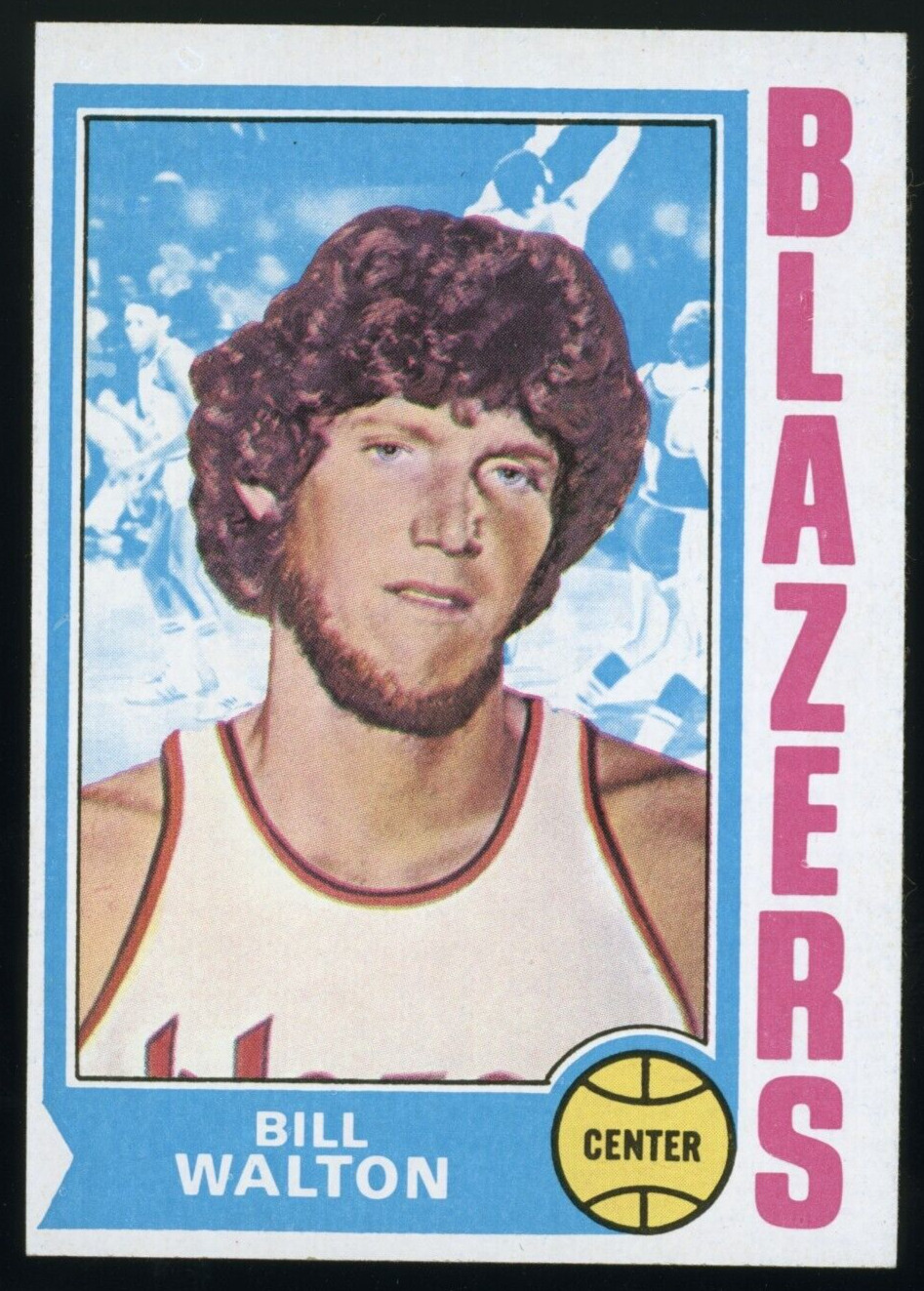 1974-75 Topps Bill Walton #39 Rookie Portland Trail Blazers HOF - 