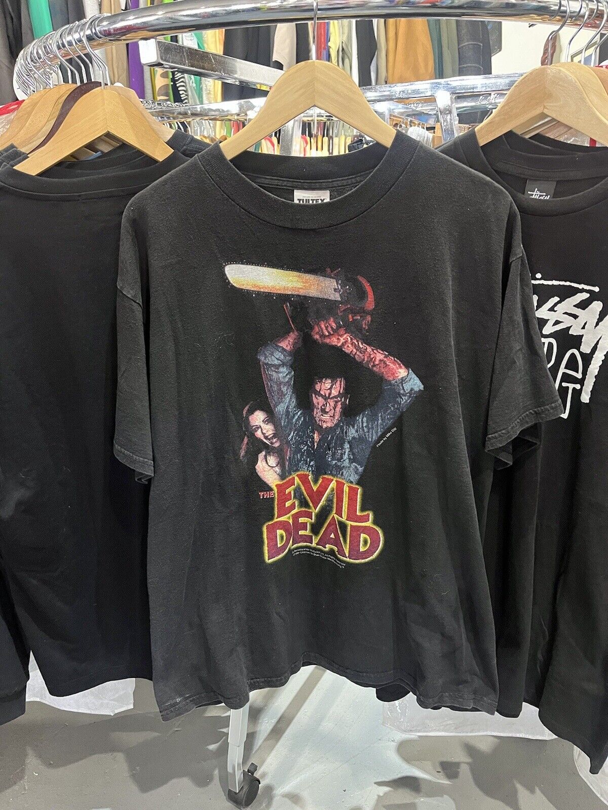 RARE Vintage The Evil Dead Movie t shirt 666 Horror Sam Raimi movie Promo Tee XL