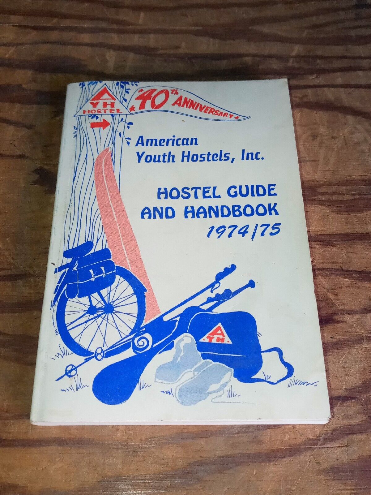 Vtg 1974/75 American Youth Hostel Guide Handbook 40th Anniversary Edition 15b