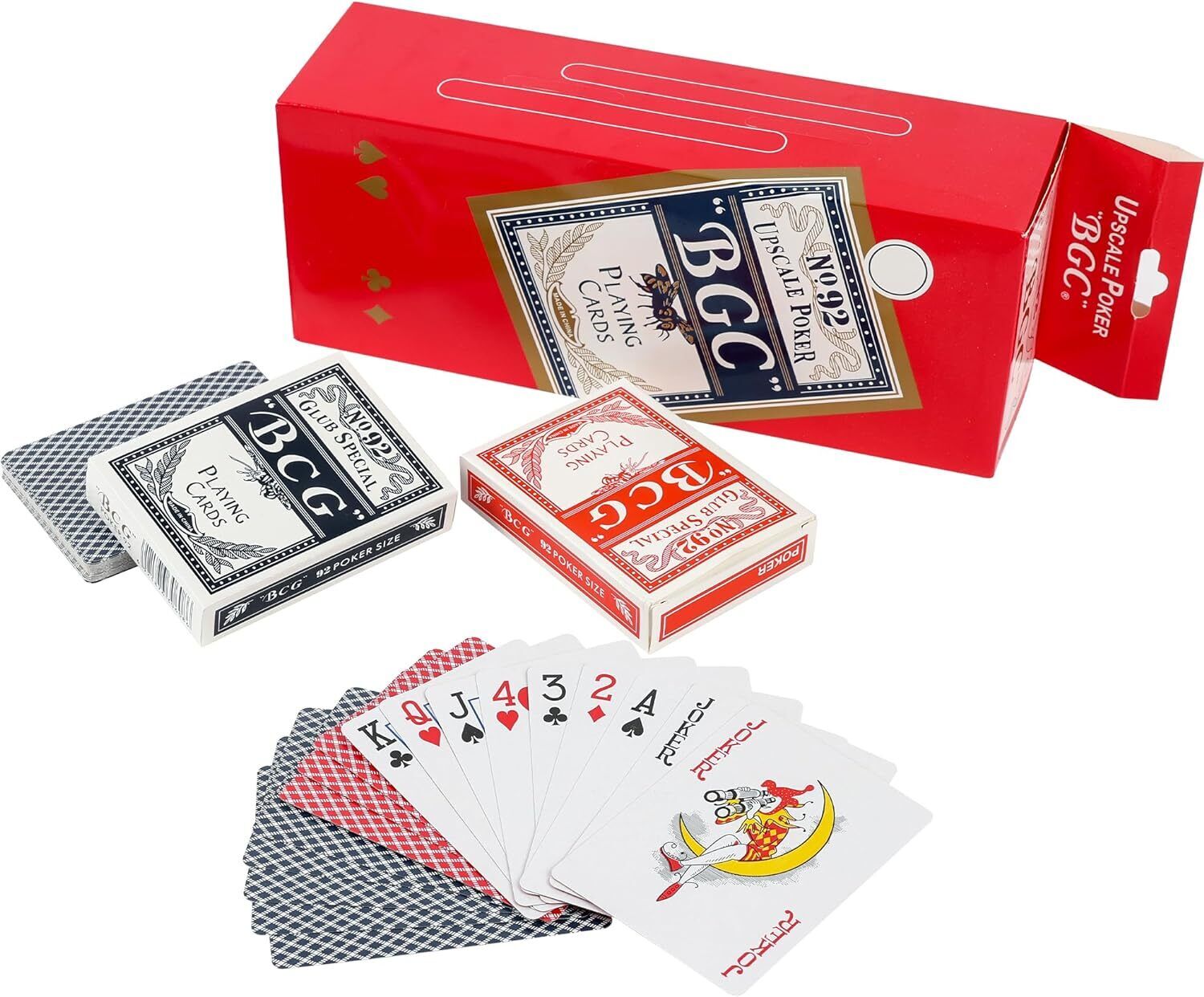 24 Decks Playing Cards Party Poker Size Standard Index Casino Night Card Game