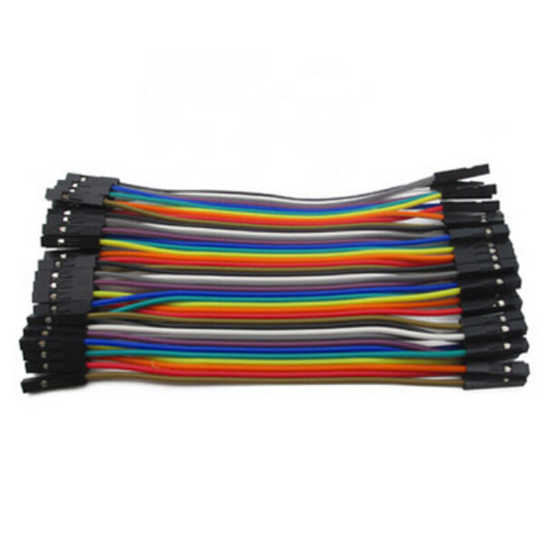 40pc Dupont 10CM 1p-1p female to Female Jumper Wire Ribbon Cable for Arduino qlb