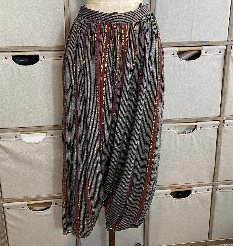 Sultana By Adini Vintage Stripe Harem Pants One Size Pre Owned 