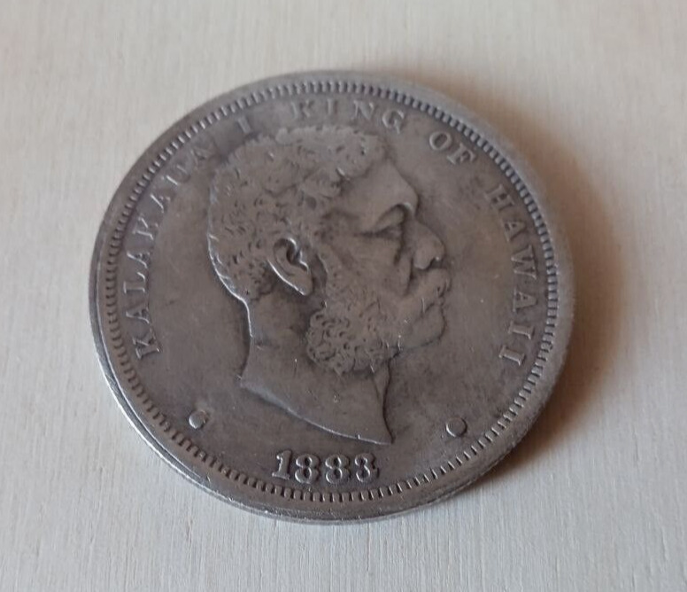 1883 Hawaii King Kalakaua I 1 Dollar COIN