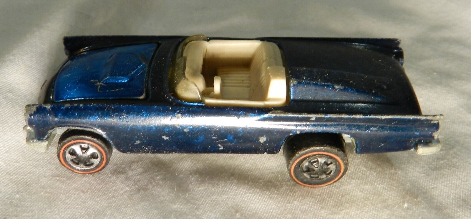 Vintage 1968 Mattel Hot Wheels Redline - Blue Classic 57 \'Bird