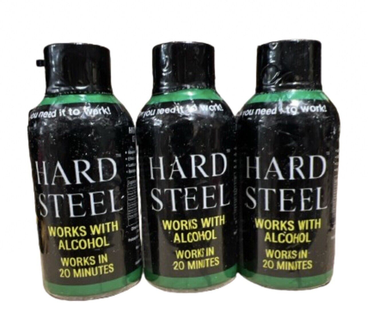 3 Liquid Hard Steel Bottles