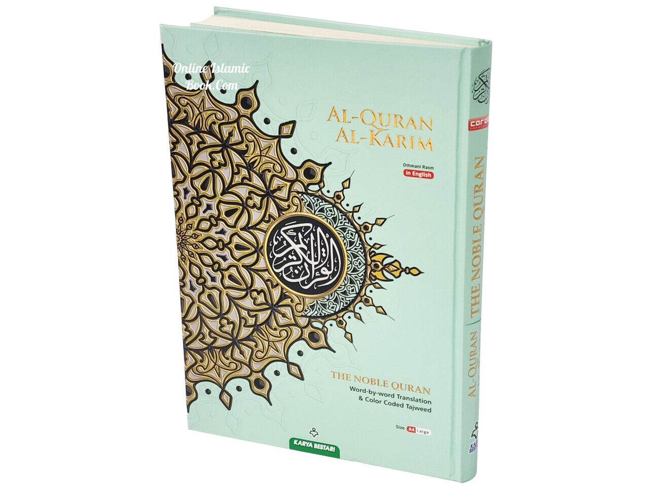 Maqdis Quran A4- The Noble Quran Word By Word Translation and Color Coded Tajwee