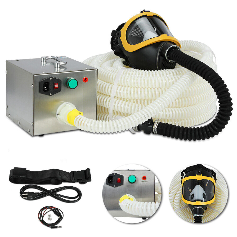 80W Constant Flow Airline Supplied Fresh Air Ventilator System Fullface Gas Mask