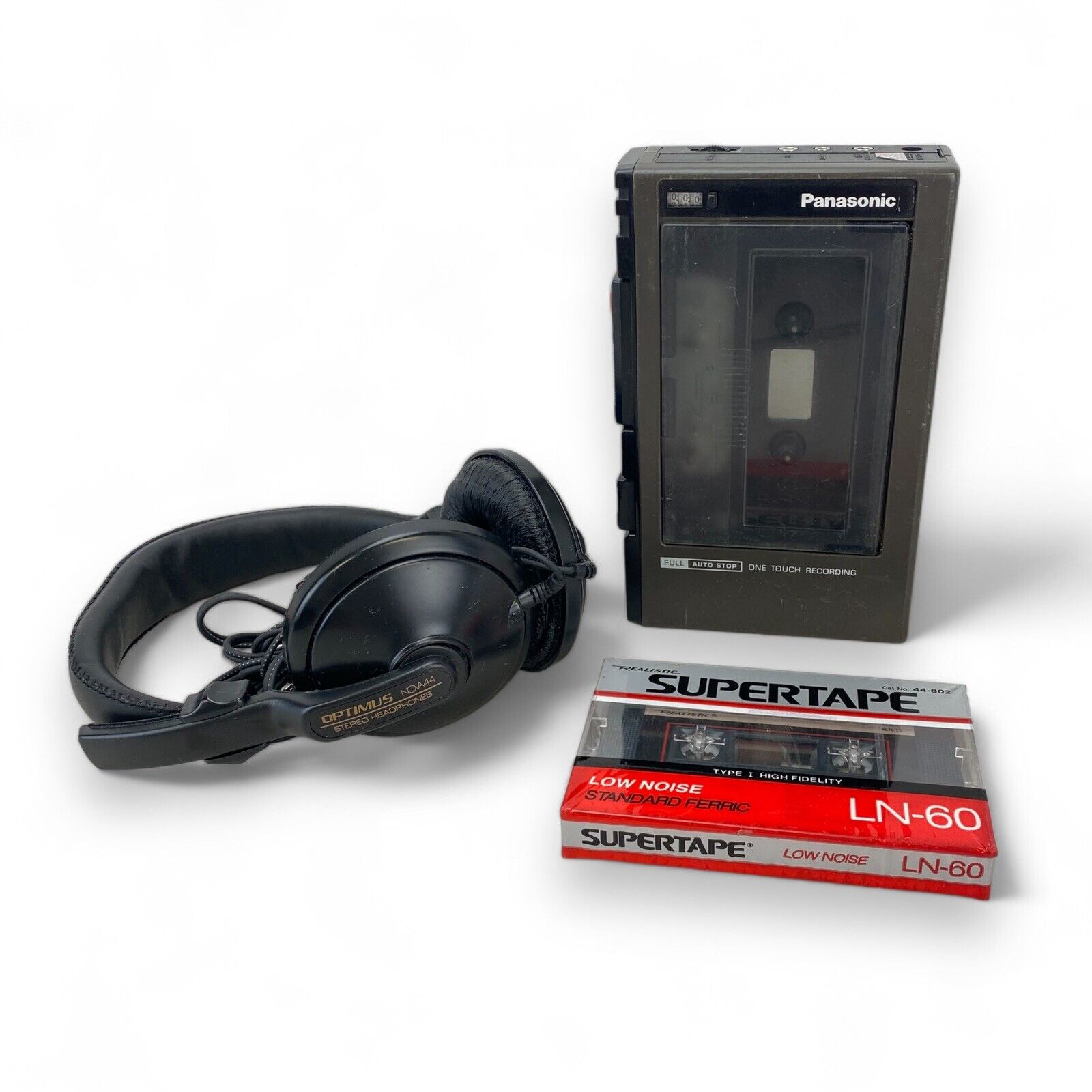 Vintage 1980 Panasonic RQ 335A Portable Cassette Player Recorder w/ Headphones