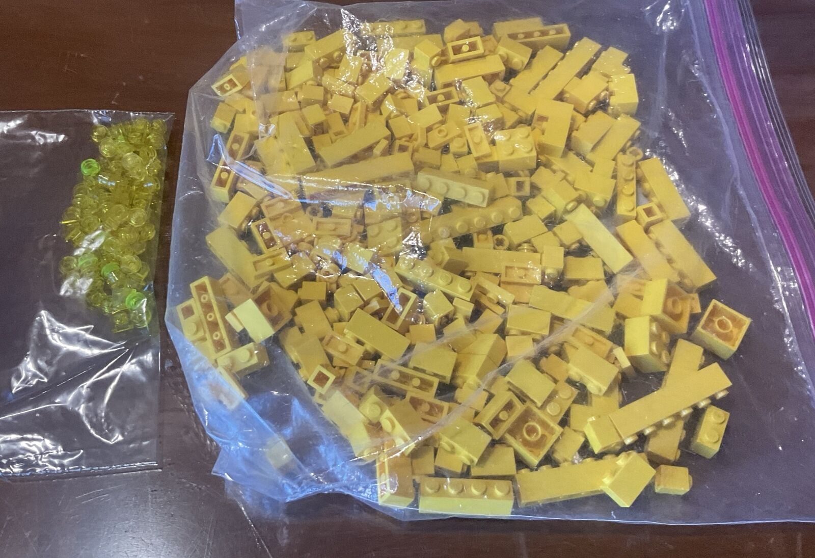 Lego Yellow And Transluscent Brick Lot