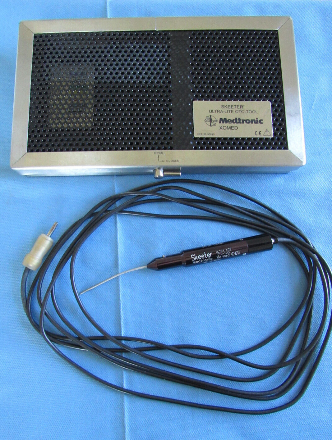 Medtronic Skeeter Ultra Lite Xomed 30-55601 Oto-Tool w/ 31-55615 Case for Repair