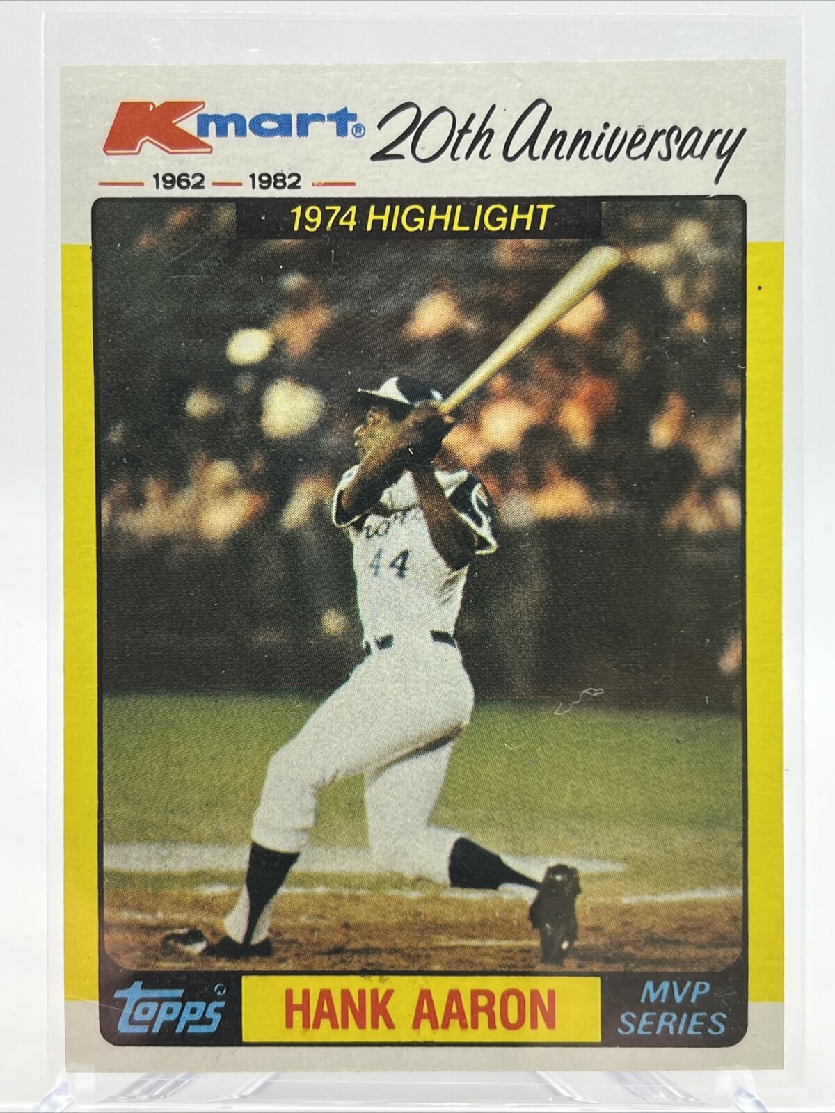 1982 Topps Kmart Hank Aaron Baseball Card #43 Mint 