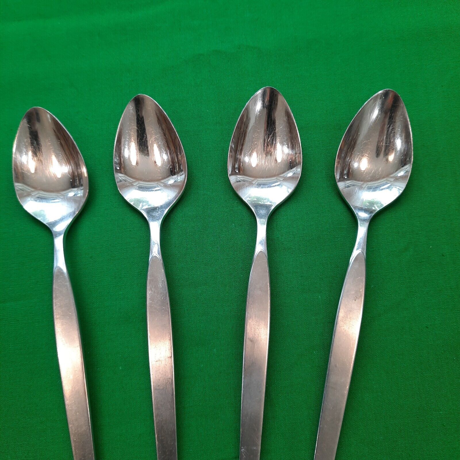 4 Vintage Iced Tea Spoons, Onieda Community Stainless