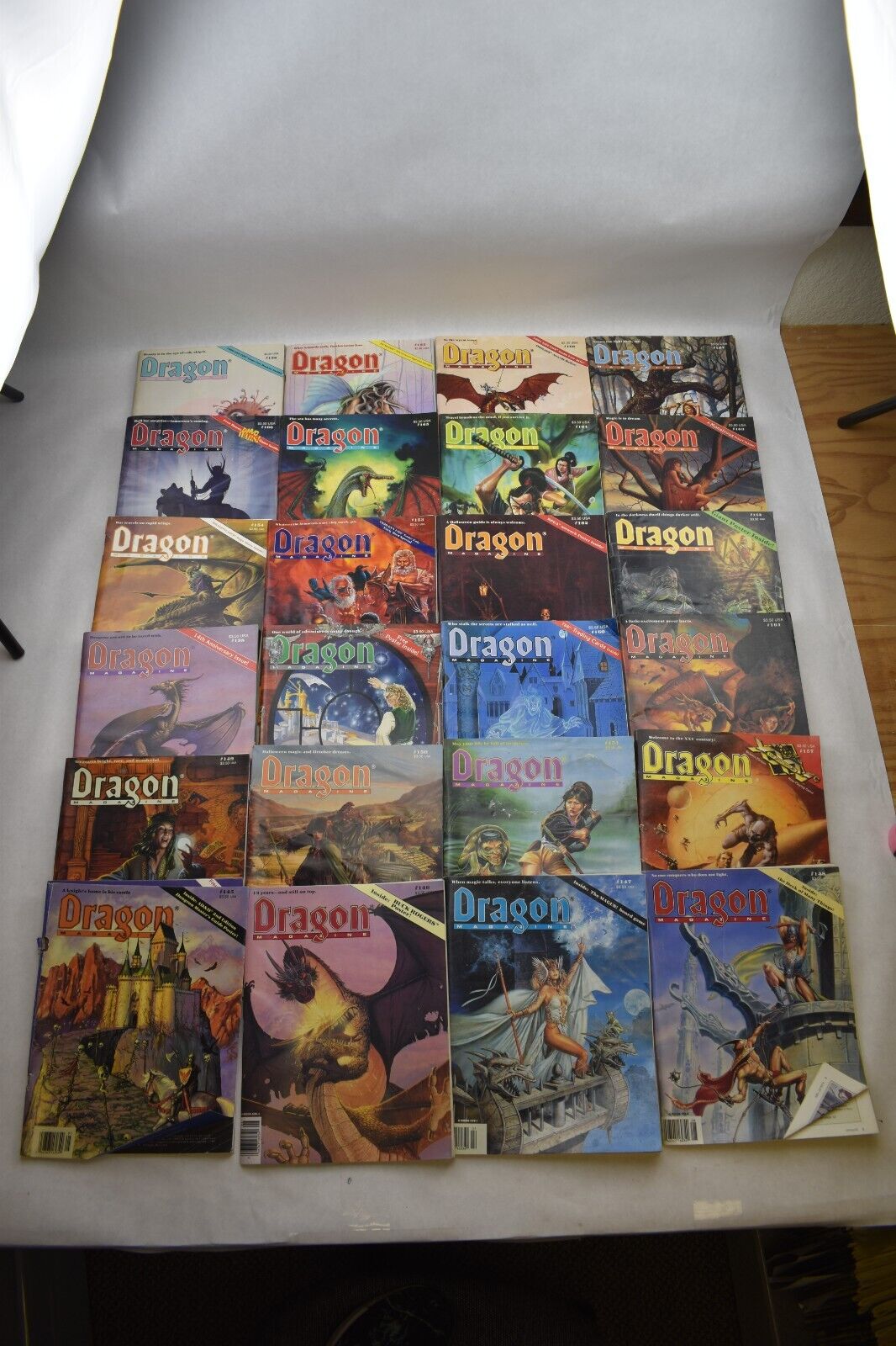 Dragon Magazine Lot of 24 Dungeons & Dragons #145-#168