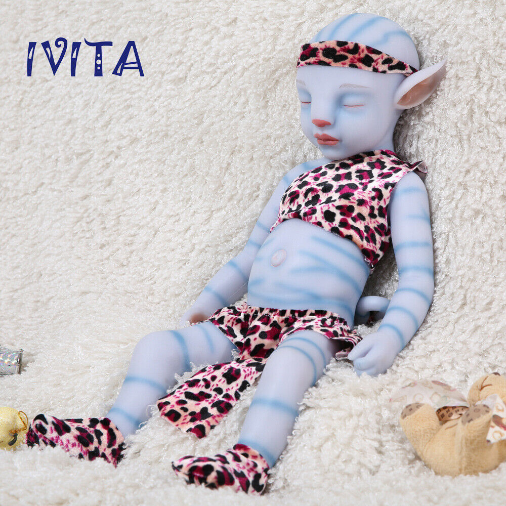 IVITA 20\'\' Floppy Silicone Reborn Doll Newborn Baby Girl Kids Chirstmas Gift Toy