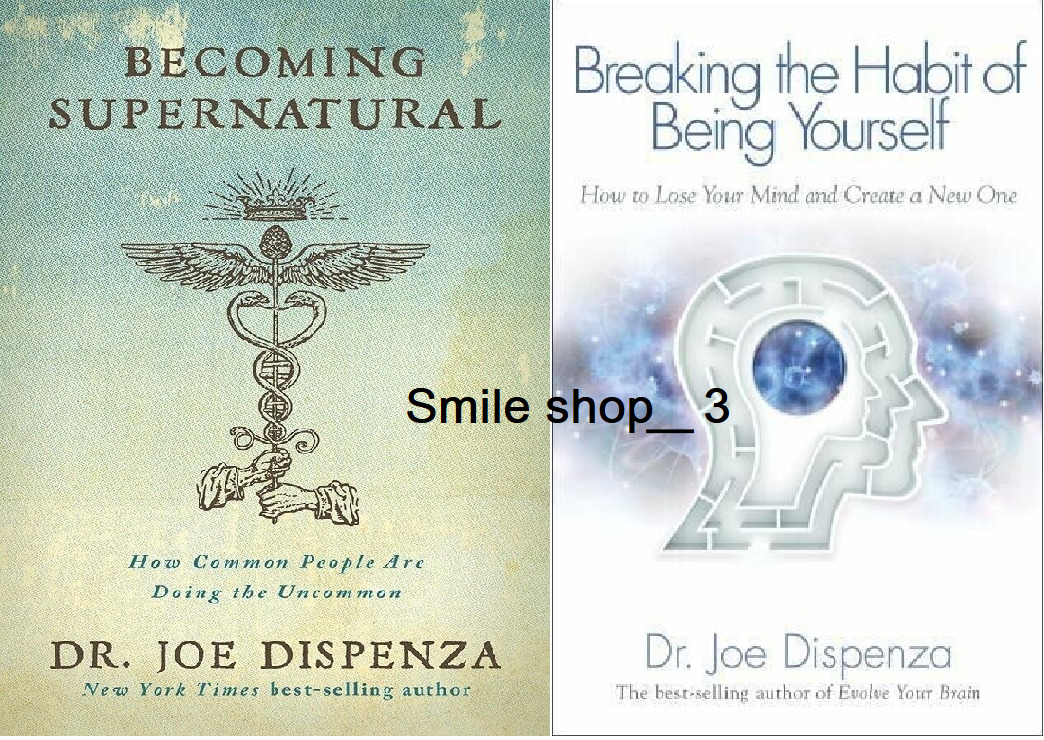 Breaking The Habit of Being Yourself+becoming su ..set of 2 book by Joe Dispenza