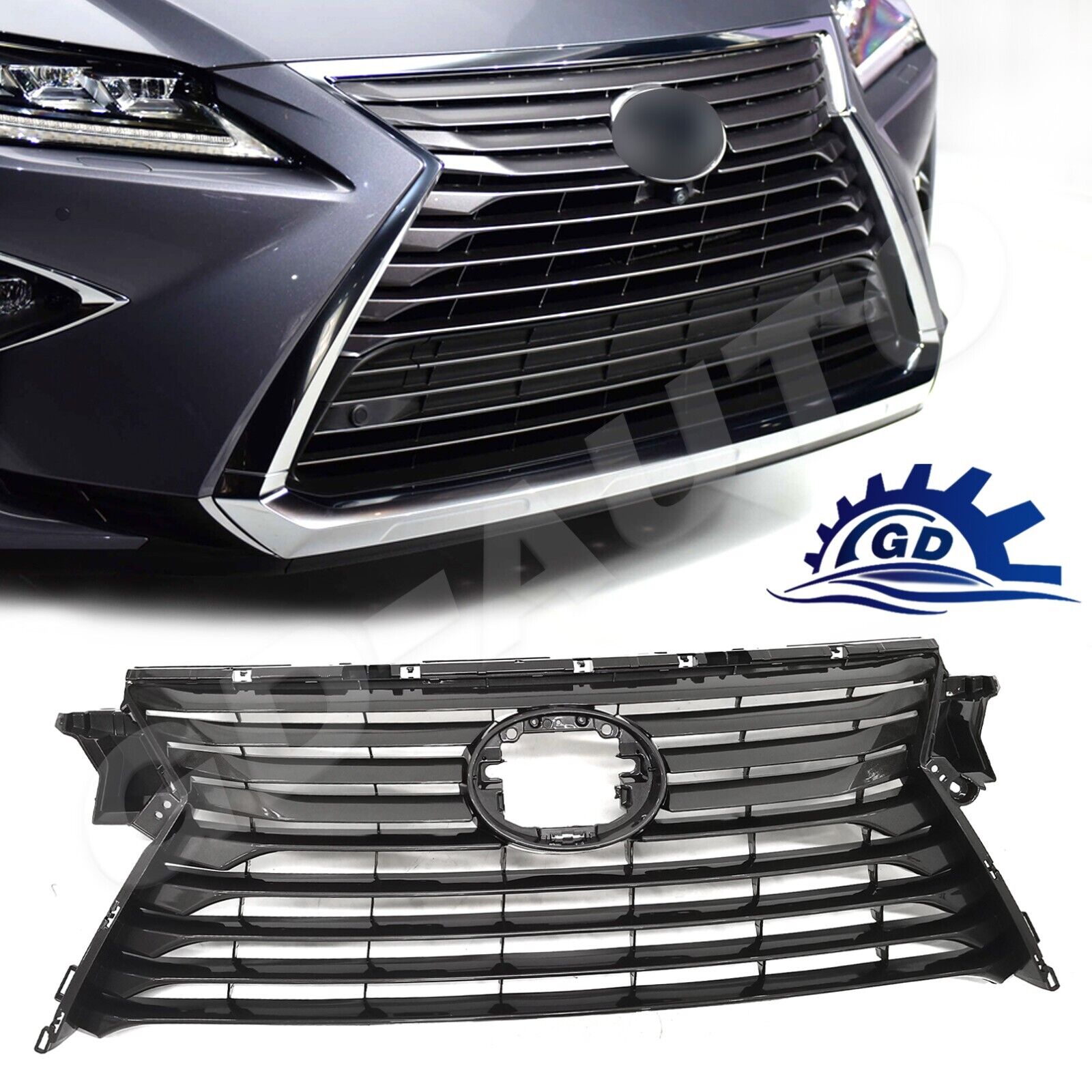 Front Upper Grille For 2016-2019 Lexus RX350 RX350L RX450H Base Sport Grill