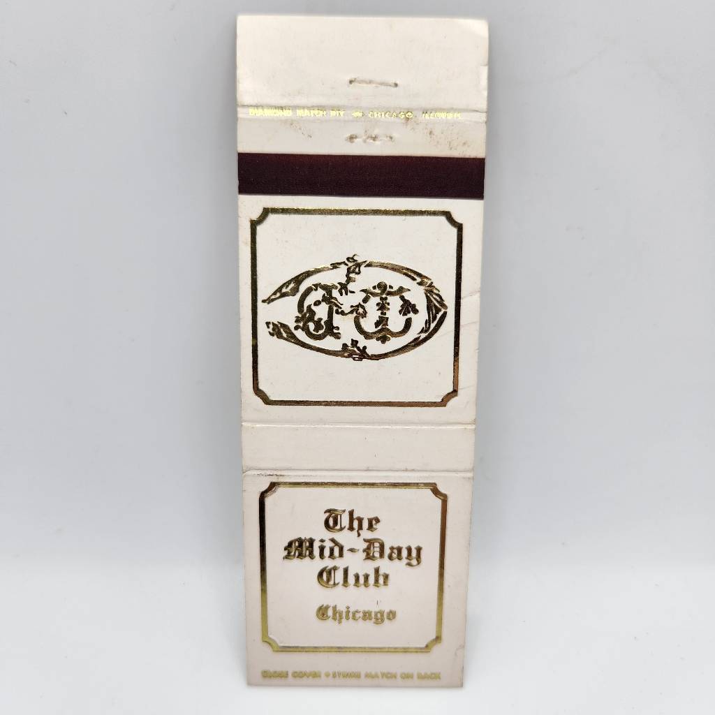 Vintage Matchbook The Mid-Day Club Chicago Illinois