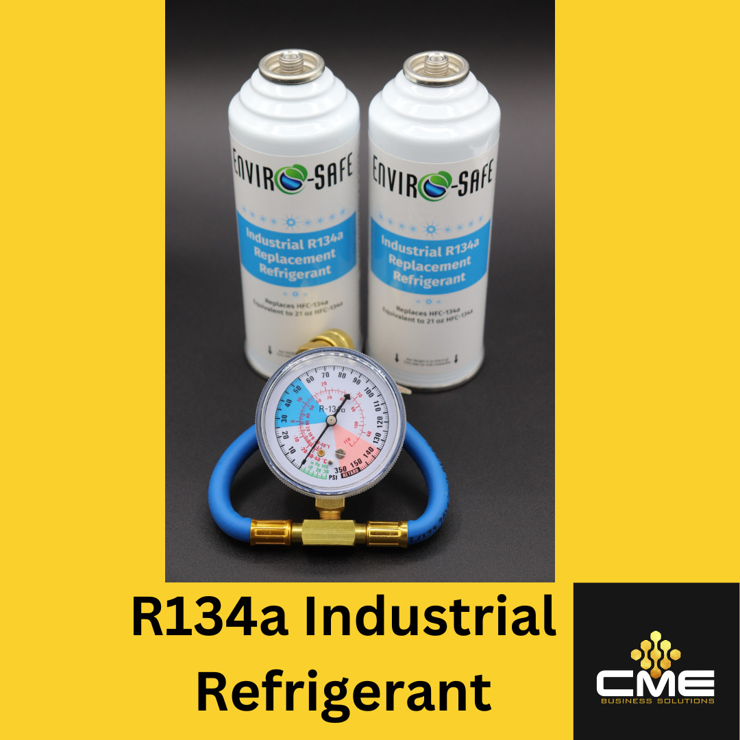 Envirosafe Auto AC Industrial R134a Replacement Refrigerant, 2 cans & Gauge