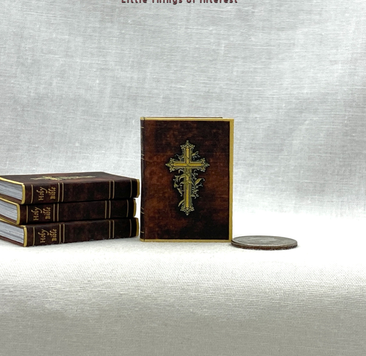 1:6 Scale KING JAMES BIBLE Miniature Readable Playscale Book