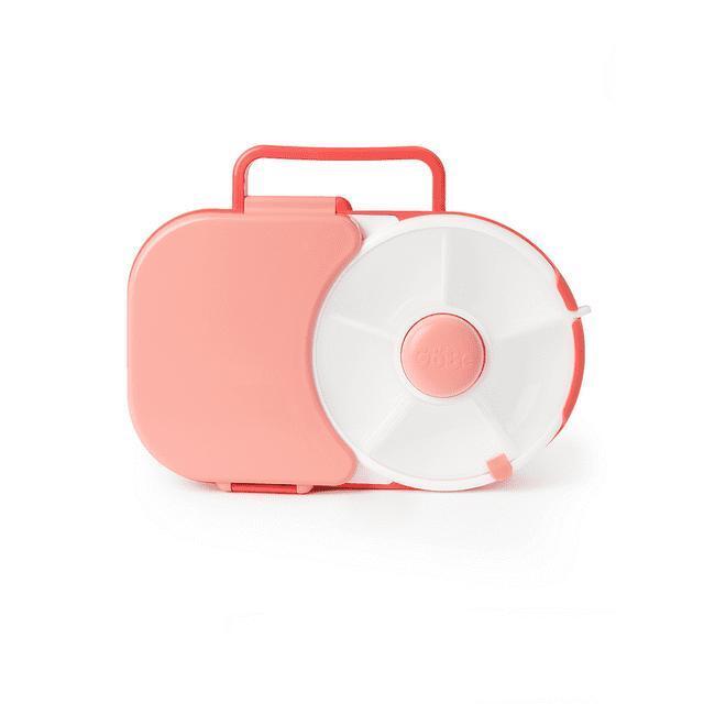 GoBe Kids Bento Style Lunch Box with Snack Spinner Watermelon Pink