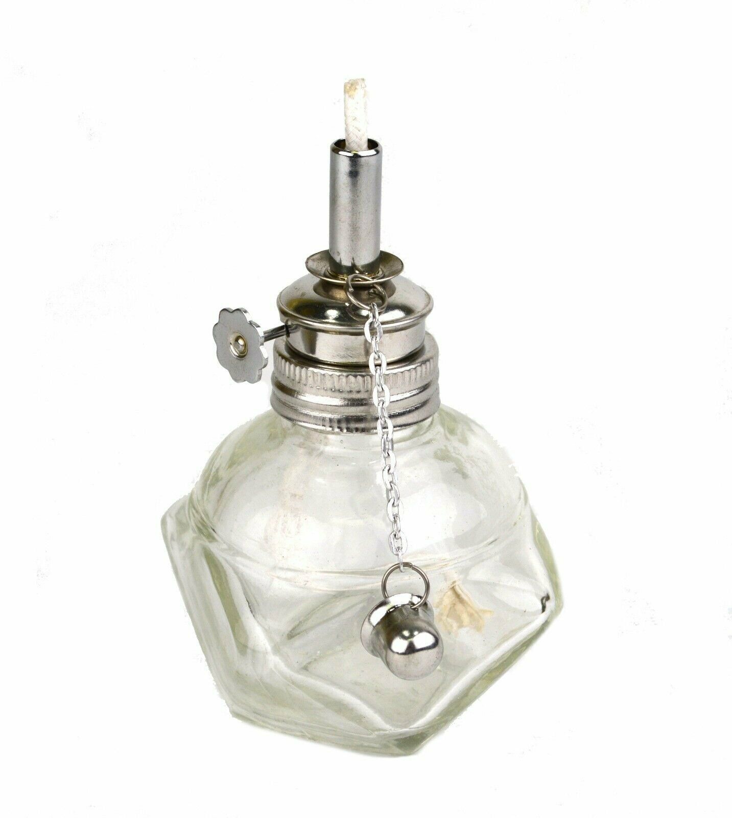 Alcohol Burner Glass Lamp W/ Adjustable Wick Jewelers Lamp + Extra 3/16\