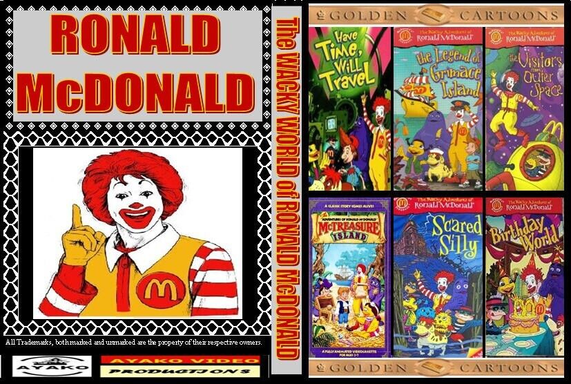 The wacky adventures of ronald mcdonald DVD set collection 7 cartoon adventures