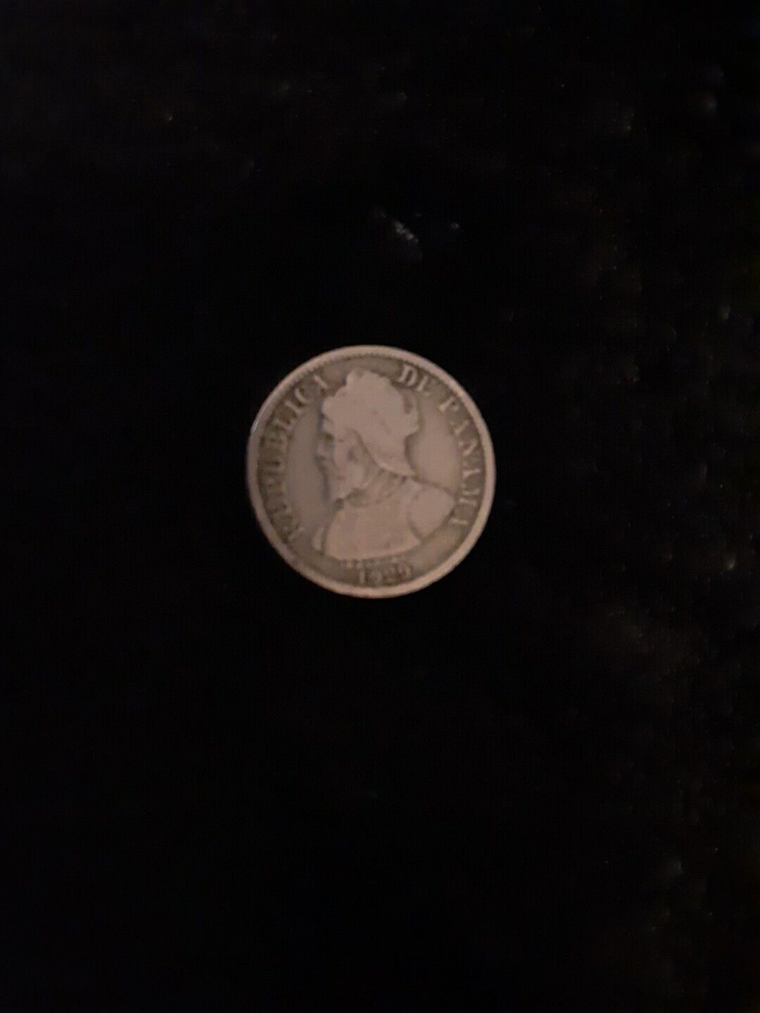 1929 Republica De Panama Dos Y Medio Centesimos De Balboa Coin...