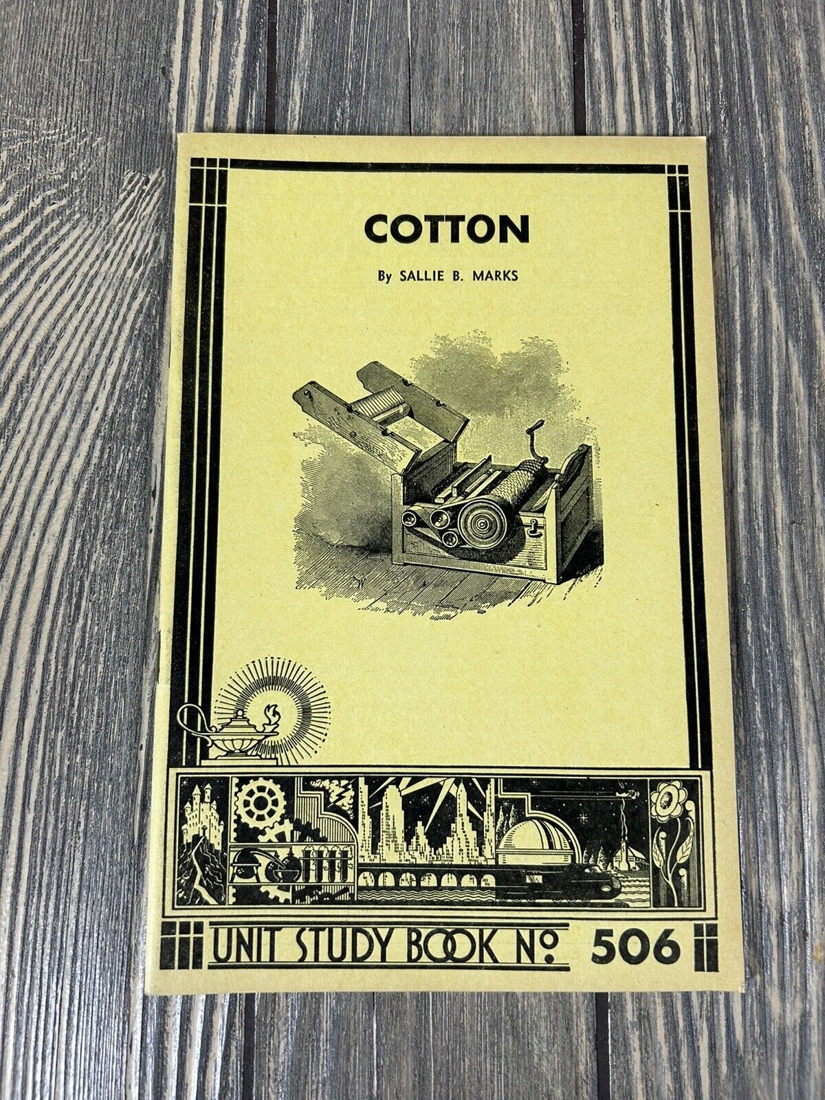 Vintage 1935 Cotton By Sallie B Marks Unit Study Book No 506