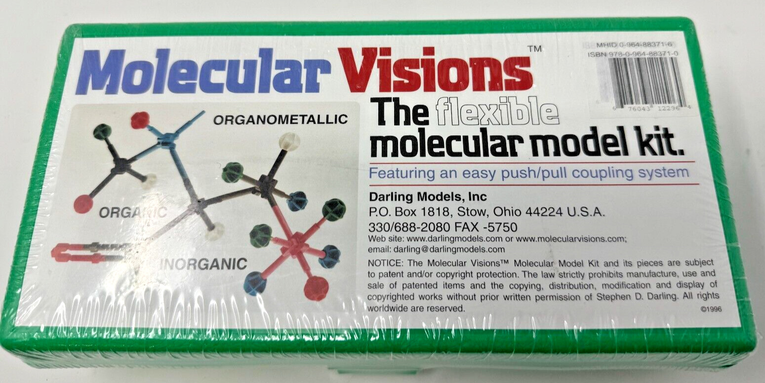 1996 Molecular Visions by Darling Models The Flexible Molecular Model Kit