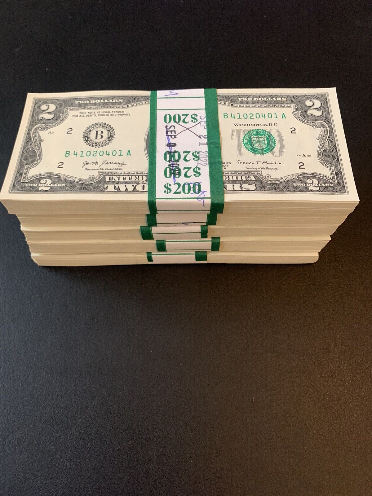 25 ($2) TWO DOLLAR BILLS UNCIRCULATED SEQUENCIAL - Buy More Save More
