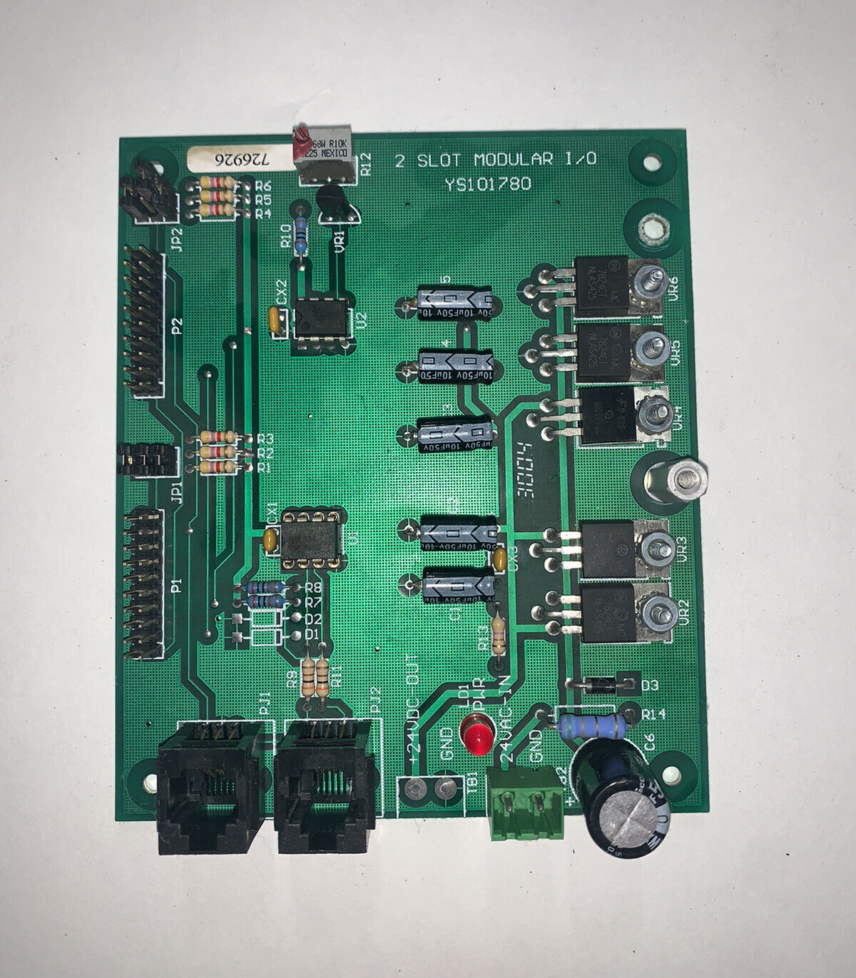 AAON Incorporated P87930 2 Slot Modular I/O Sub Base Board - WattMaster YS101780