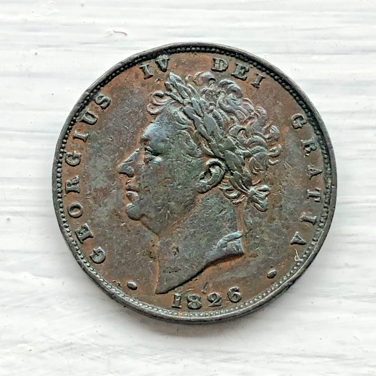 1826  King George IV Farthing Coin