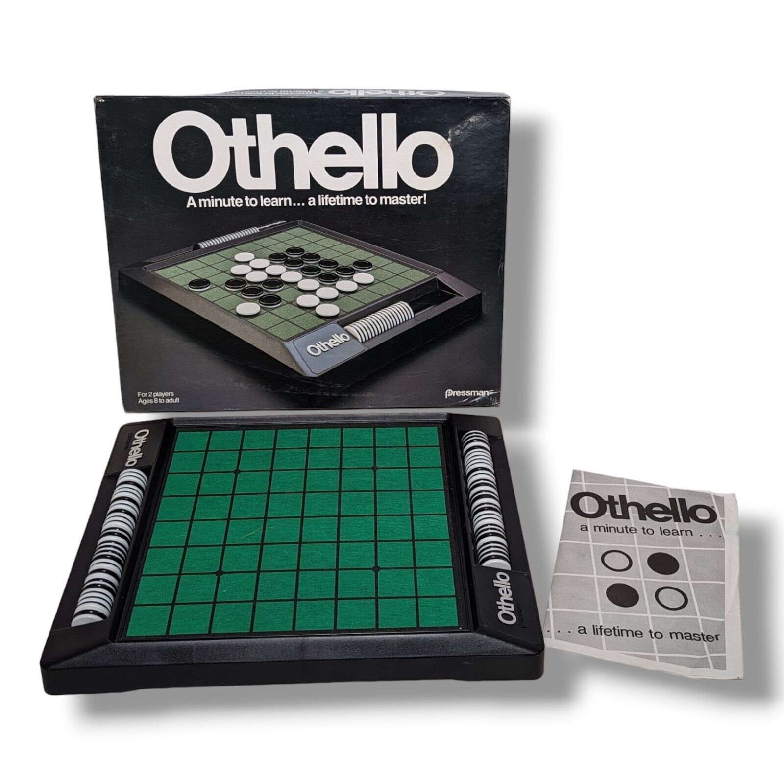 Vintage Pressman Othello Board Game 1990 Complete