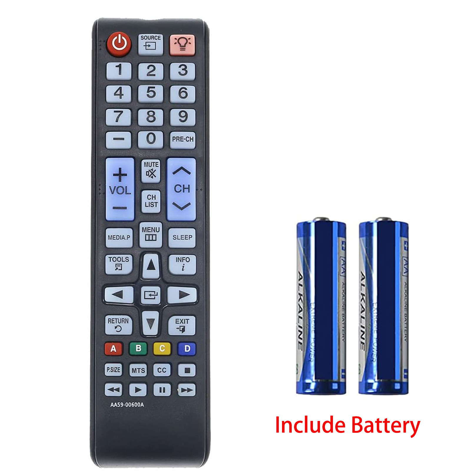 Generic Remote AA59-00600A with backlight for SAMSUNG TV BN59-01177A +Battery🔋