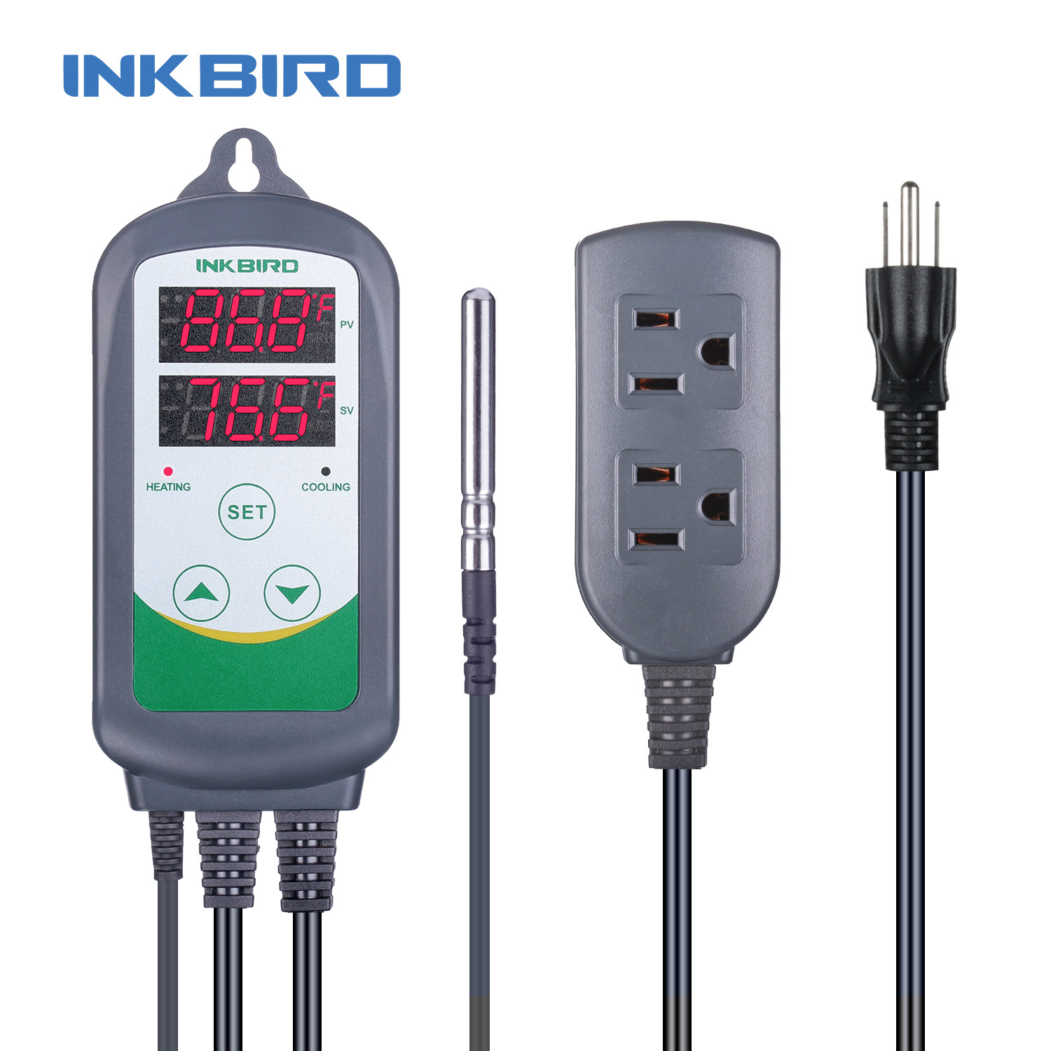 Inkbird ITC-308 Digital Temperature Controller Thermostat Heat & Cool Dual Relay