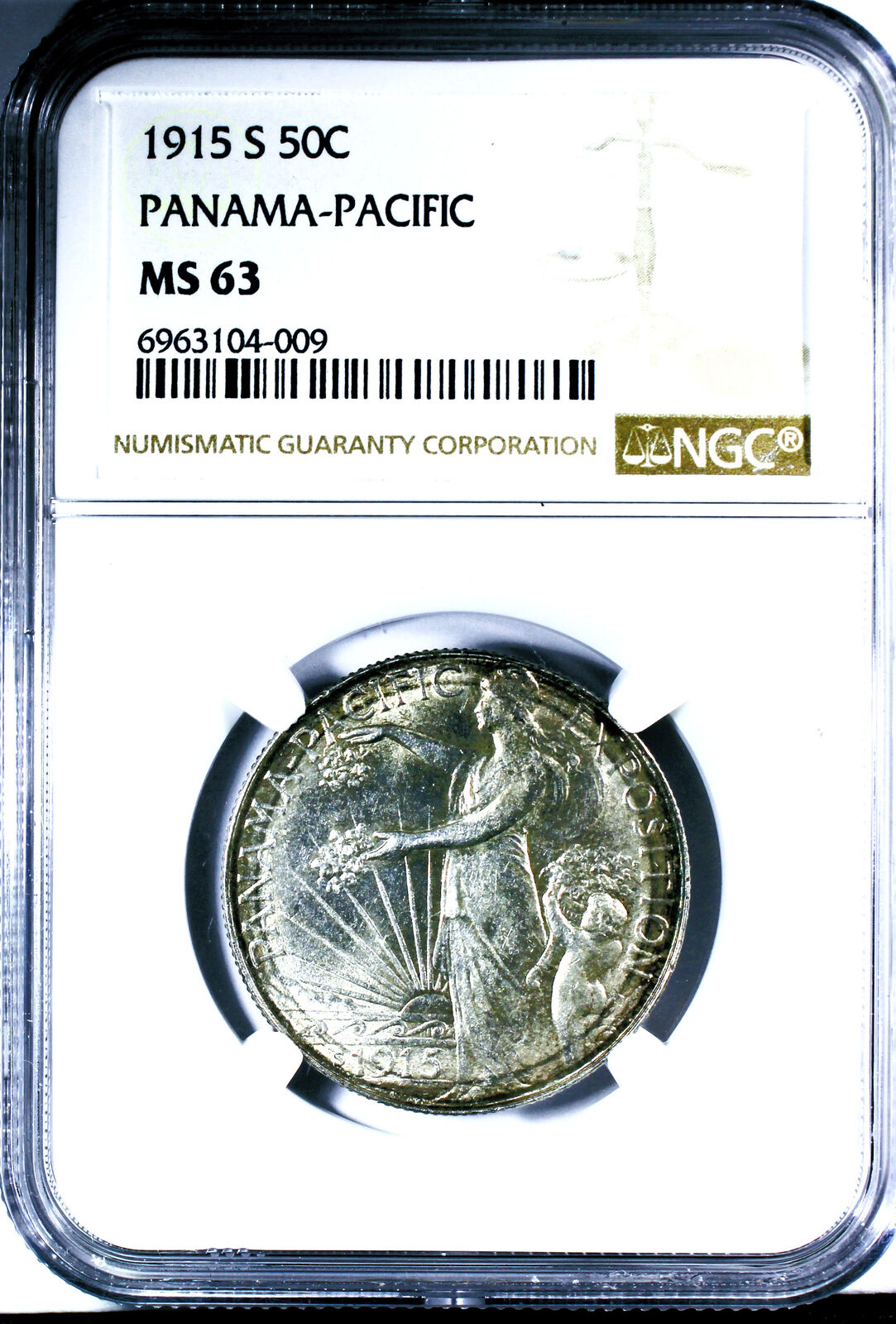 1915-S Panama Pacific Silver Commemorative Half Dollar - NGC MS-63