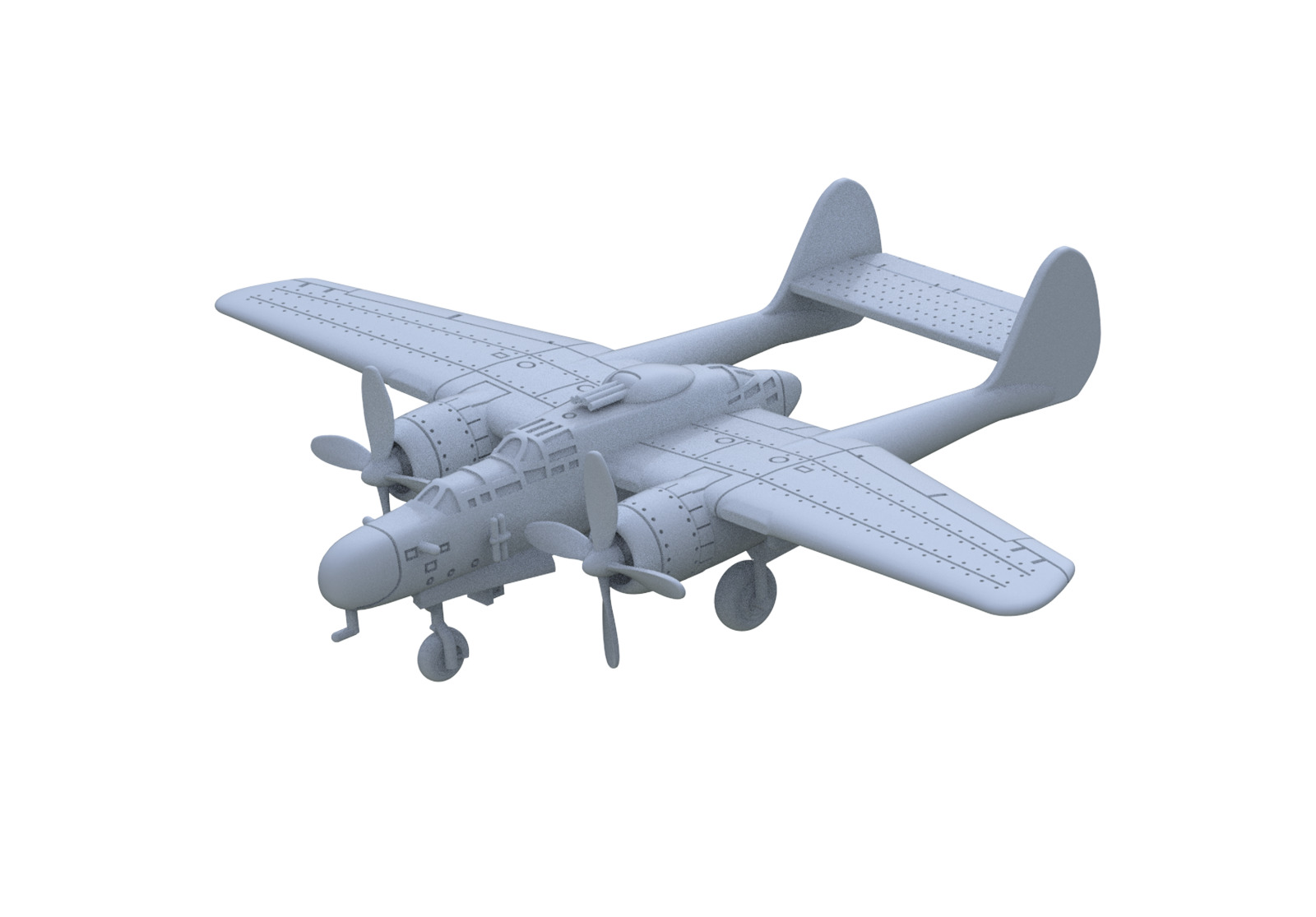 SSMODEL 232 1/700 Kit USAF P-61A-11 Black Widow Fighter WAR WOW WWII GAMES