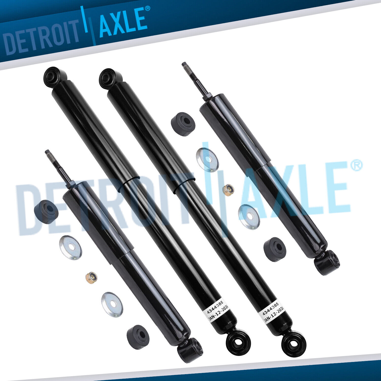 4x4 Front & Rear Left and Right Shock Absorbers for 2002-2005 Dodge Ram 1500 4WD