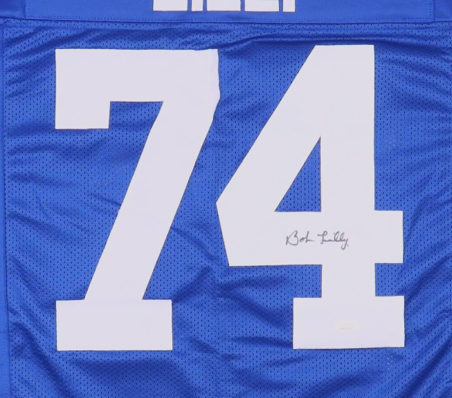 Signed Dallas Cowboys Bob Lilly Autographed Custom Stitched Jersey JSA Certified