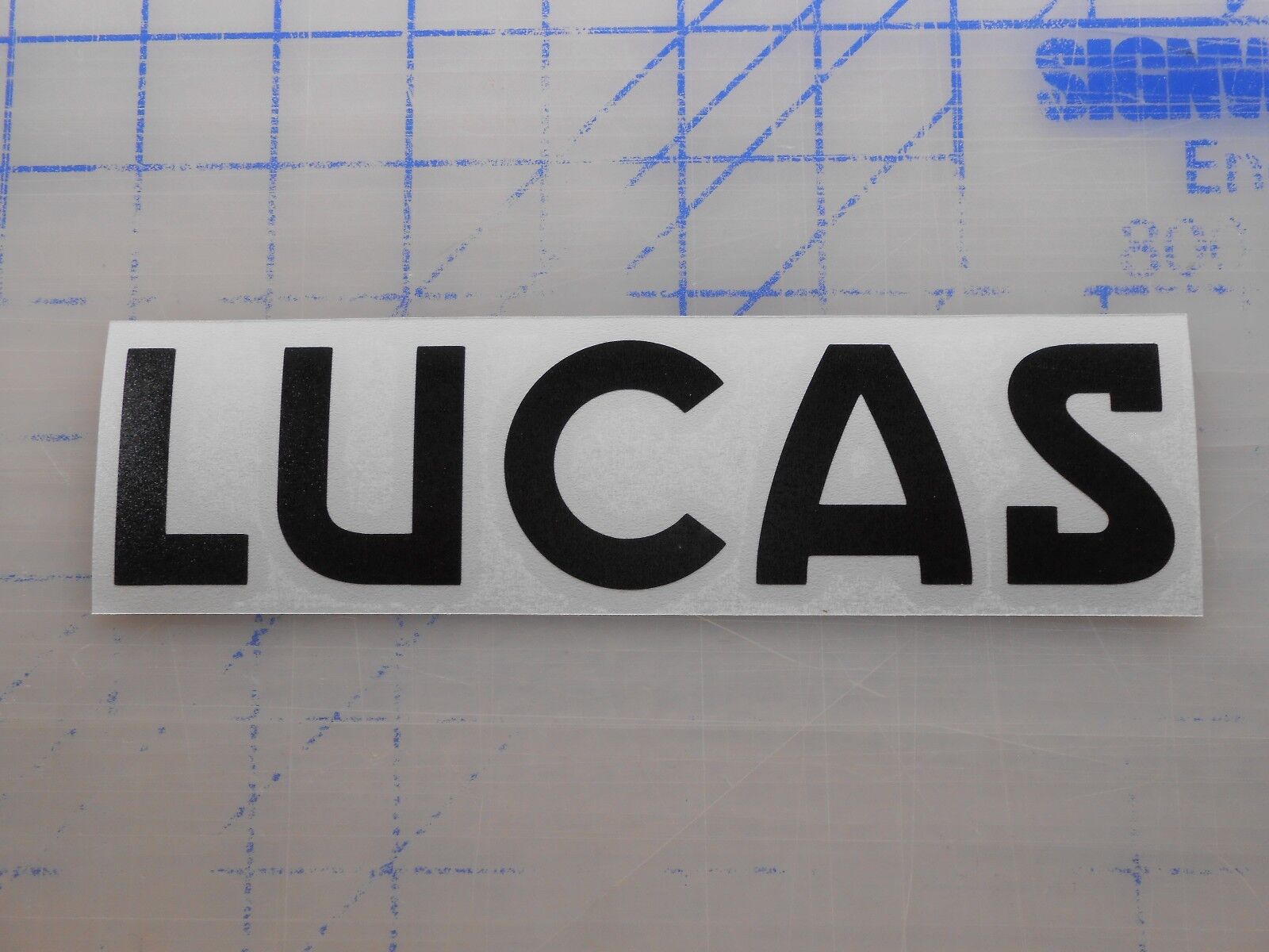 Lucas Batteries Decal Sticker 5.5\