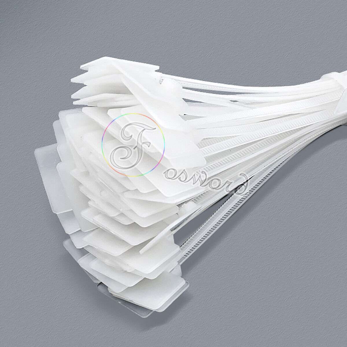 Nylon Plastic Label Cable Ties Zip Tie Wraps Tags Marker 3 4 mm x 100 150 200mm