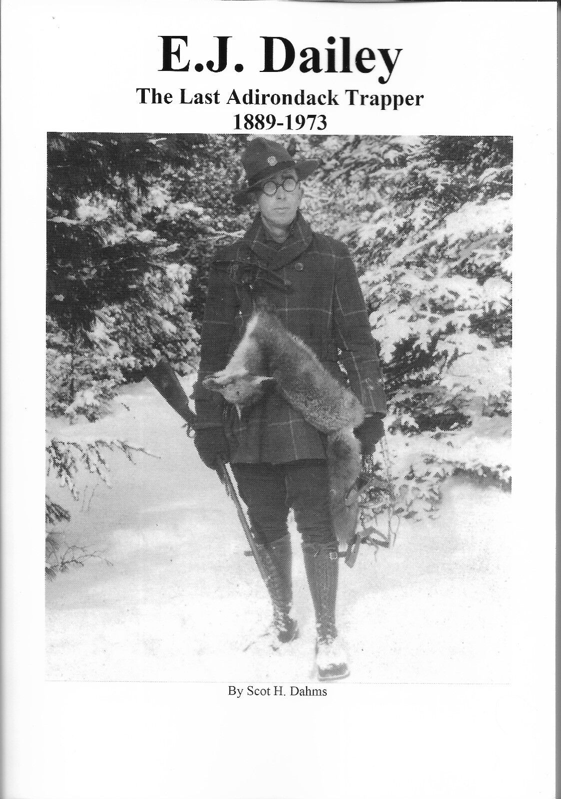 New Book - E.J. Dailey, The Last Adirondack Trapper, 1889-1973
