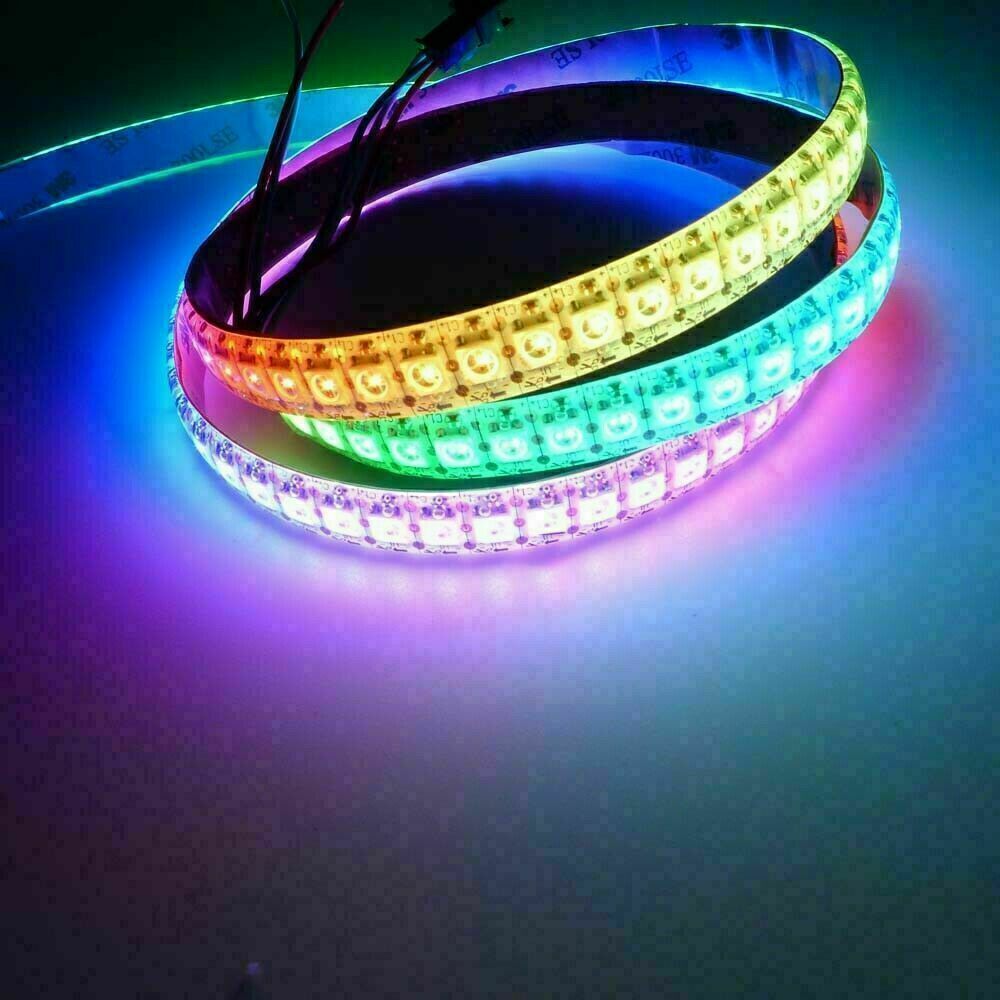 12V 5M 150/300 LED Strip Light 30/M 60/M 5050 WS2811 RGB Dream Color Multicolor
