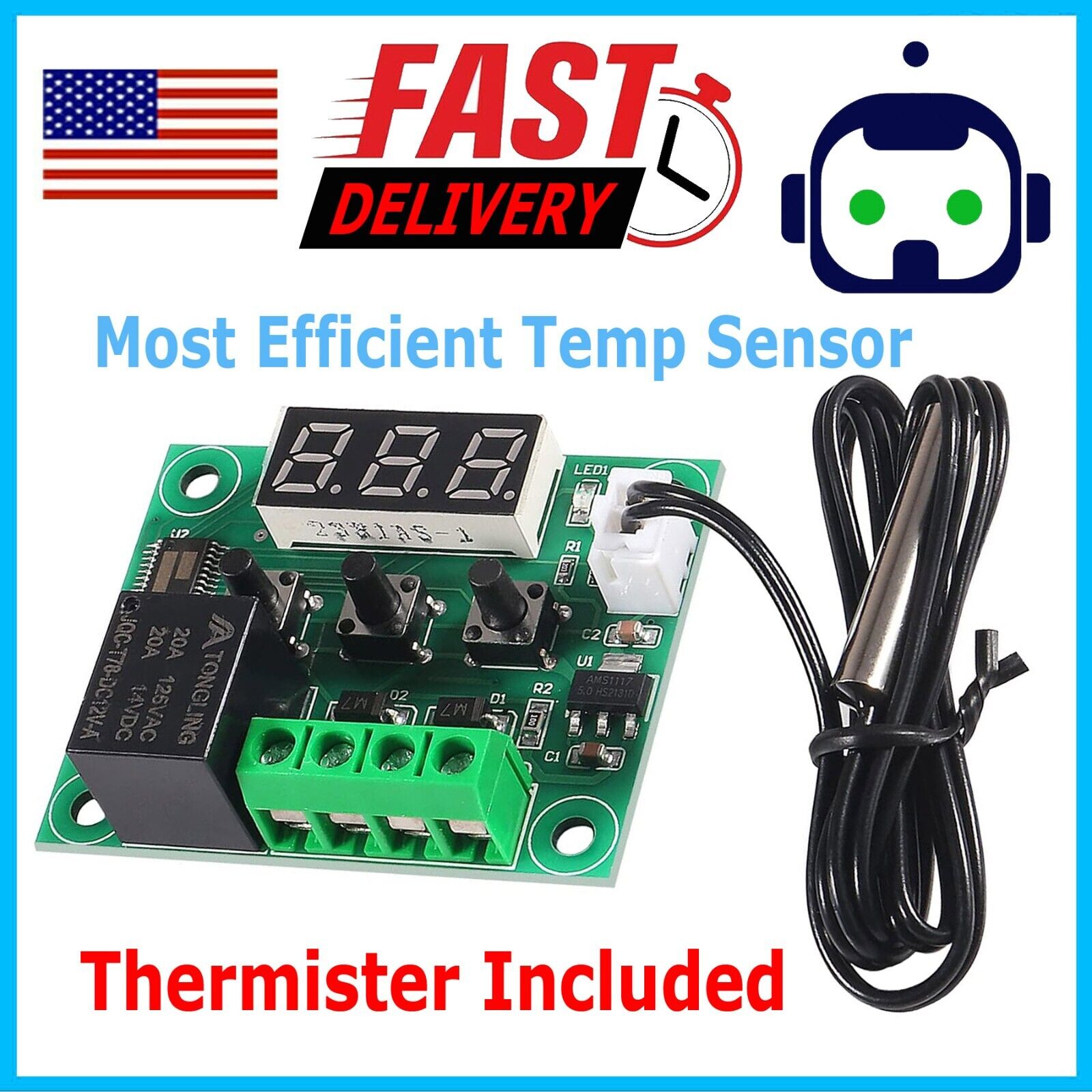 W1209 12V -50-110°C Digital Thermostat Temperature Control Switch Sensor Module
