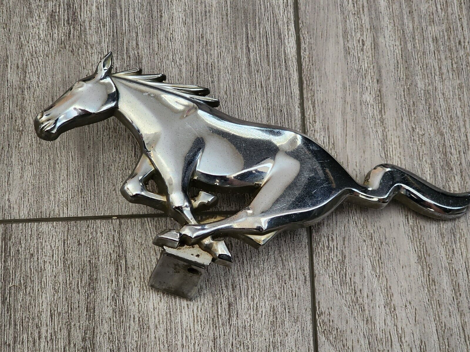 Vintage 1964 1965 OEM Ford Mustang Front Grill Horse Chrome Emblem C4ZB-8A224-A
