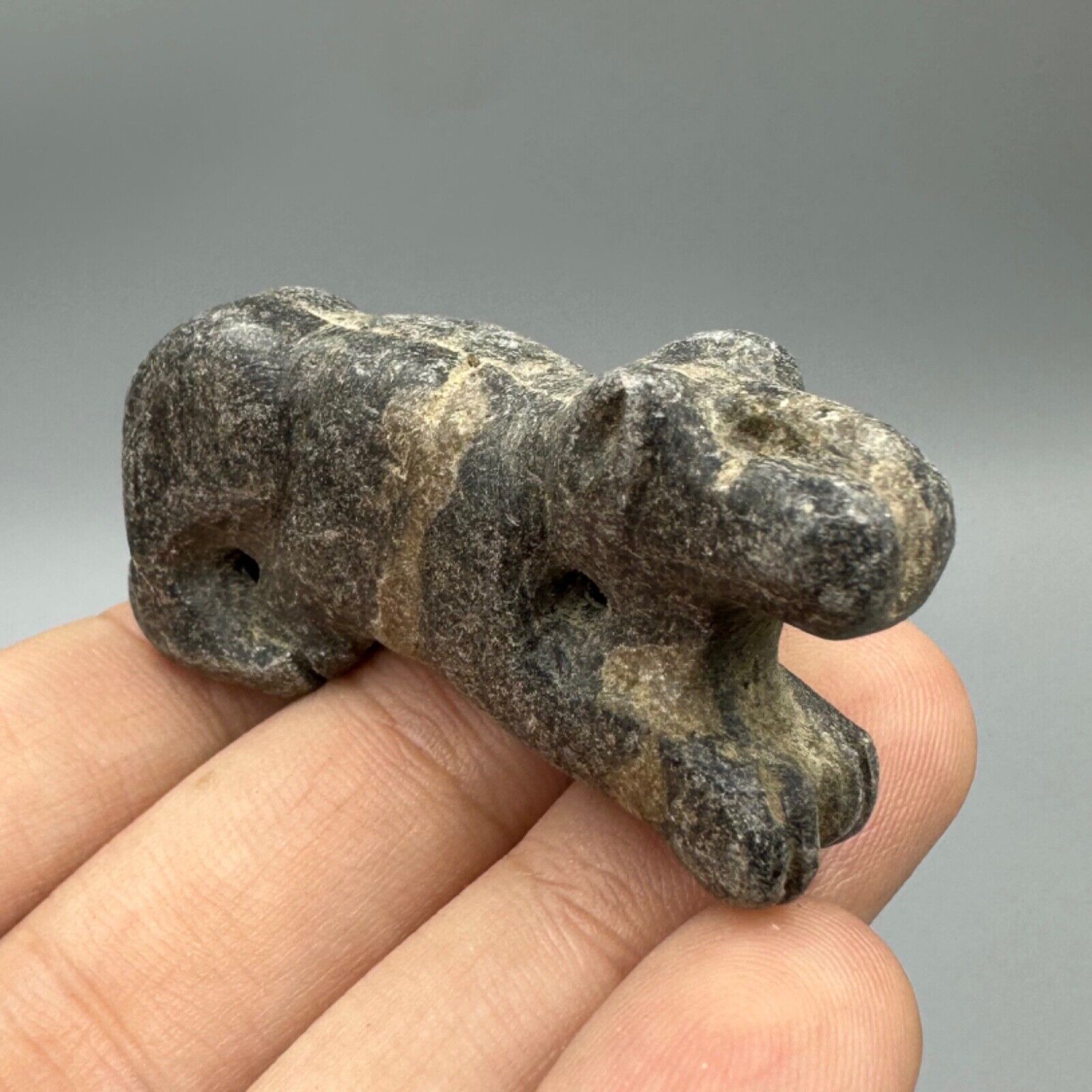 A Museum Quality Ancient Bactrain Ere Animal Stone Figure