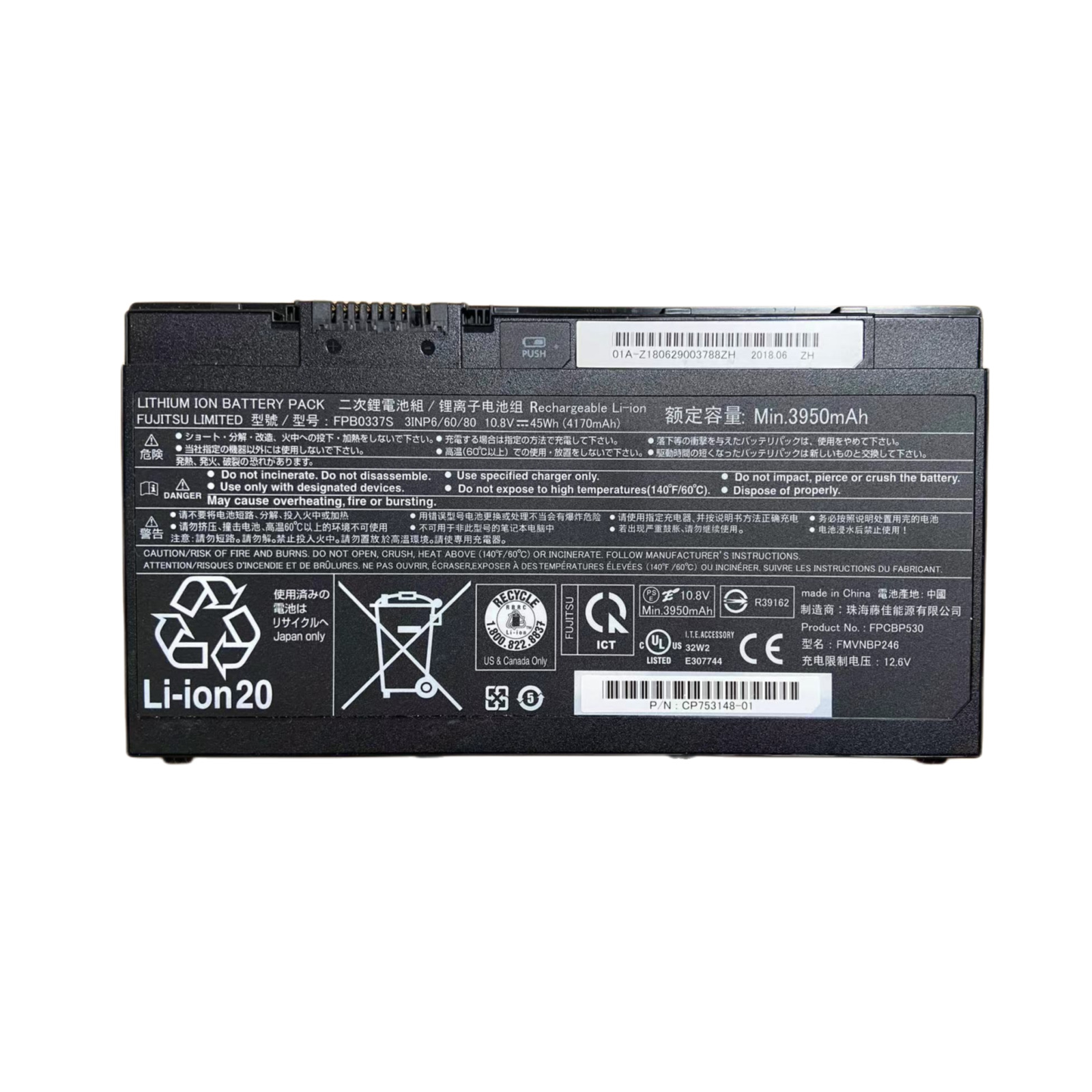 Genuine FPB0337S Battery for Fujitsu Limited Lifebook FPCBP530 P727 P728 U727