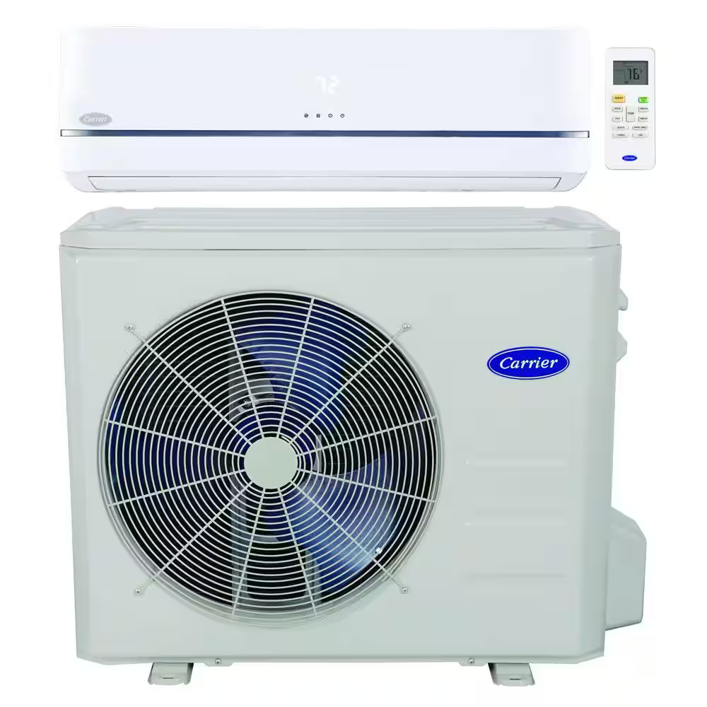 carrier air conditioner ductless mini split 24k btu heating and cooling