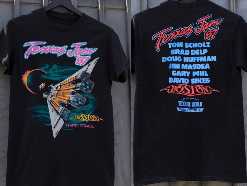 Boston Texxas Jam Tour '87 T-Shirt, Boston Band Tour '87 T-Shirt, Texxas World